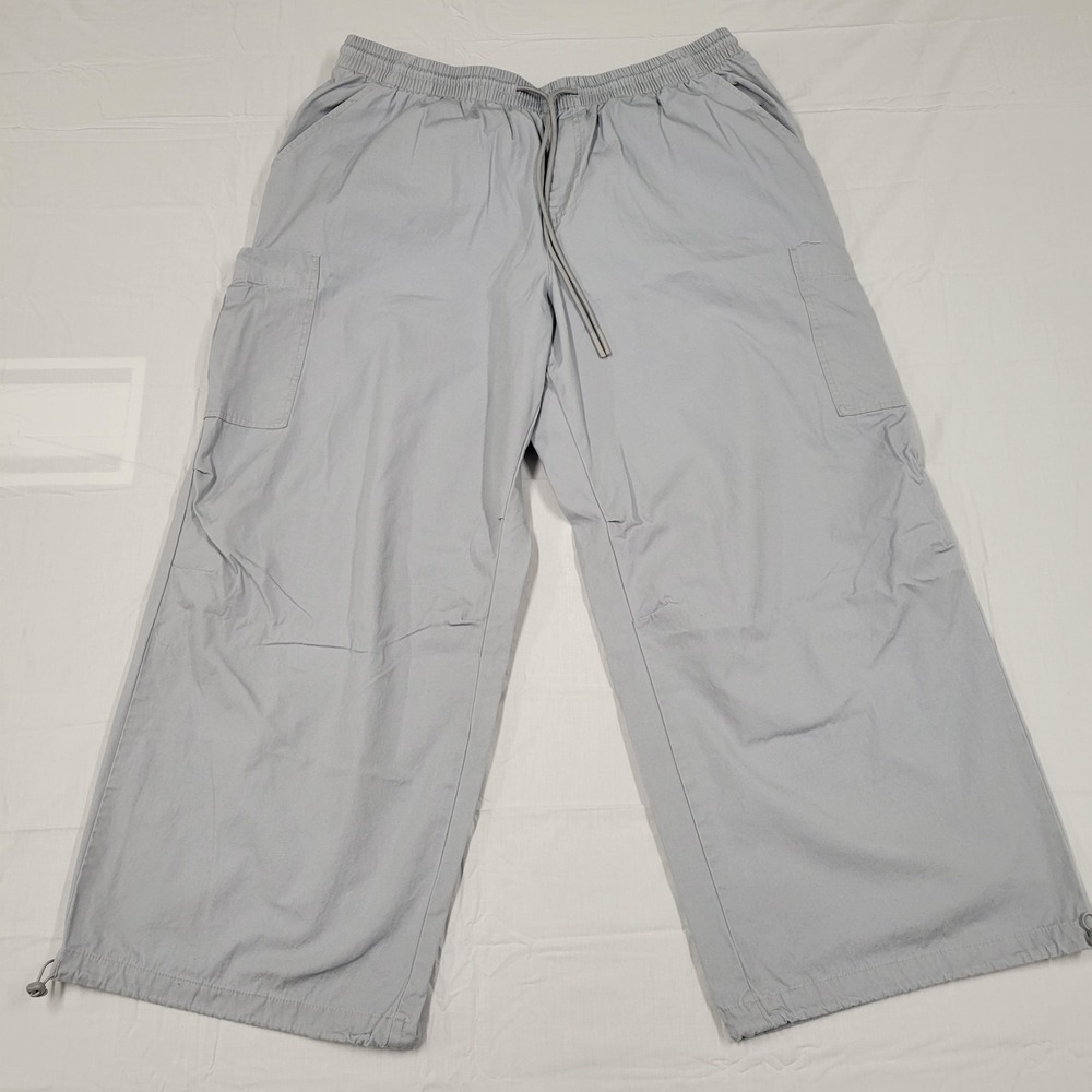 No Boundaries gray pull on scrub pants size 2XL (44-46)